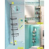 ADOVEL 4 Layer Corner Shower Caddy, Stainless Steel ​Constant Tension