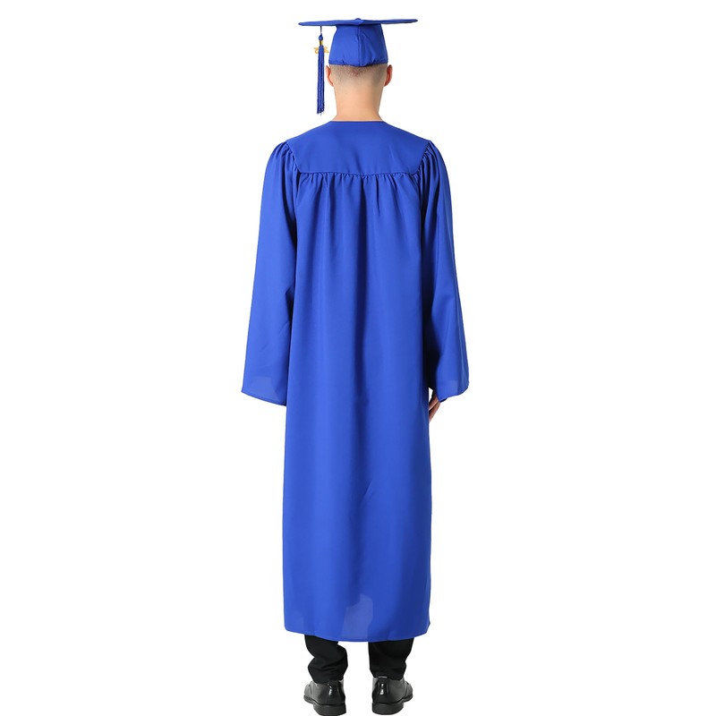 GraduationMall Matte Graduation Gown Cap Tassel Set 2021 for High