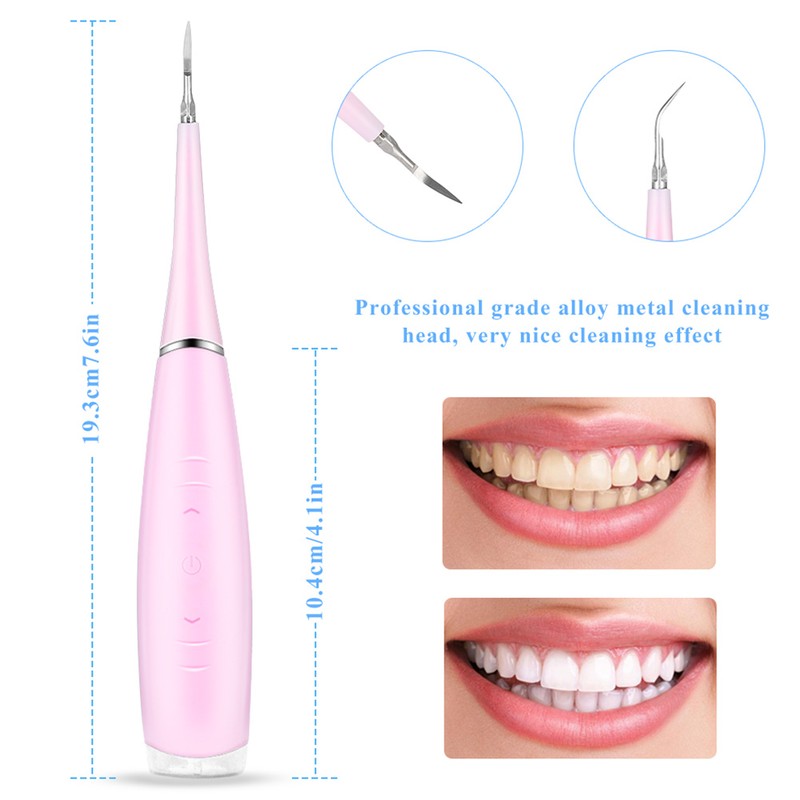 Portable Electric Calculus Plaque Removal Teeth Tartar Clean Dental Scaler