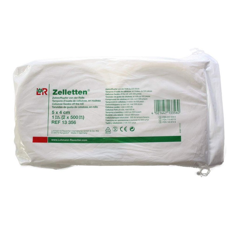 Lohmann & Rauscher Cellulose Swabs 5 x 4 cm Non-Sterile