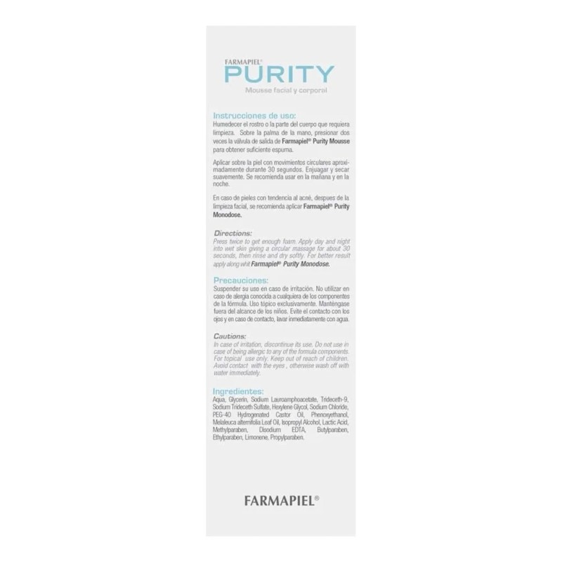 Dermolimpiador Antiacné Facial Y Corporal Purity 150 Ml