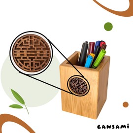 Bansami Make-Up Brush Holder Pen Cup Sturdy Pens Organiser Brush Organiser Elegant Desk Organiser and Pen Holder Desk Pen Holder Practical and Elegant Cosmetic Bathroom Accessories