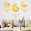 WEEPA 3 Pcs Ramadan Decorations Ramadan Hanging Ornaments Wall Decor
