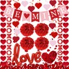 DIMIGHT Red Valentine's Day Decoration Set, BE MINE Banner, Love