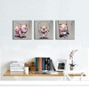 LevvArts - 3 Panel Wall Art Animal Painting Lovely Pig