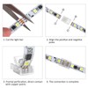 20 pcs 3 Pin 8mm LED Light Strip Connectors Solderless