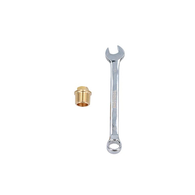 AB Tools Brass Boat Drain Plug & Spanner Speedboat Rib