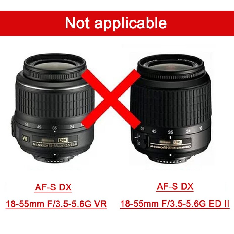 Lens Hood HB-69 and 52mm Lens Cap Compatible for Nikon