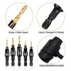 12 PCS Countersink Drill Bit Set, Counter Sink Drill Bits