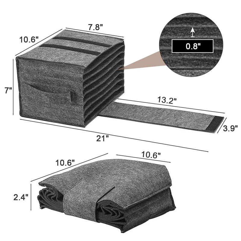 Polegas 2pcs Plate Cup Storage Box, Caravan Plate and Cup