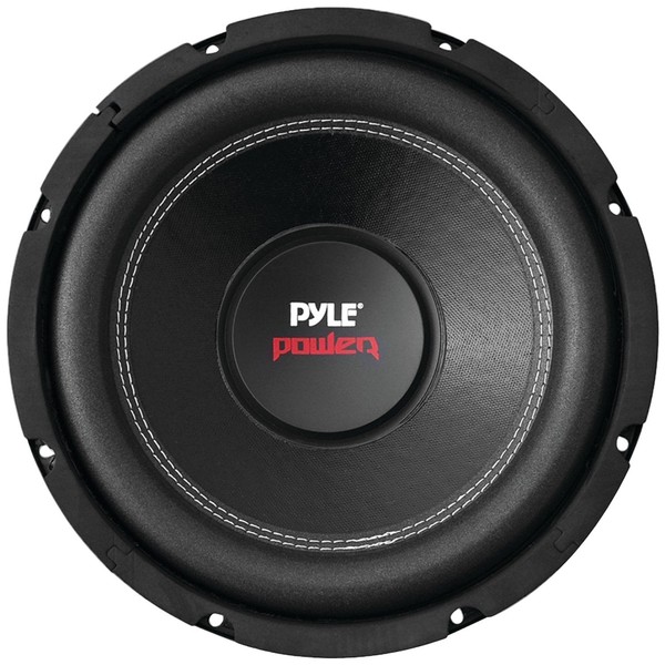 Pyle 12' Car Audio Speaker Subwoofer - 1600 Watt High Power Bass Surround Sound Stereo Subwoofer Speaker System - Non Press Paper Cone, 90 dB, 40 Ohm, 60 oz Magnet, 2 Inch 4 Layer Voice Coil -PLPW12D , Black