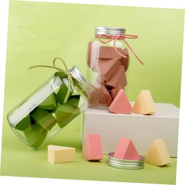 Beavorty 24pcs Wet Dry Makeup Sponge Puff Sector Shaped Cosmetic Applicators for Foundation Concealer and Blush Hydrophilic Material for Women Girls Cameo Brown