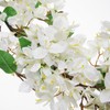 Briful 6ft White Bougainvillea Flower Garland – Artificial Silk Floral