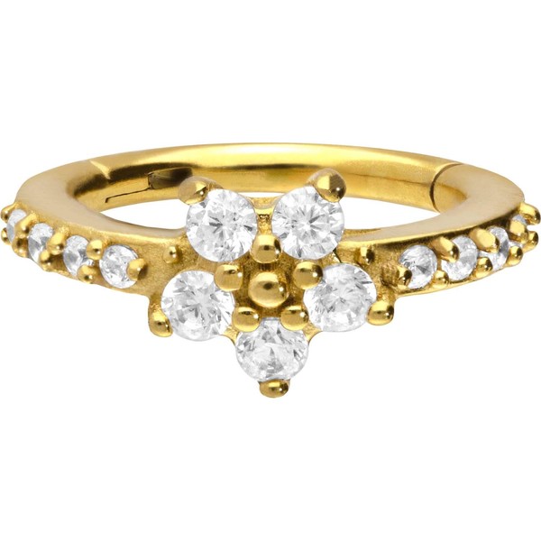 PIERCINGLINE Surgical Steel Segment Ring Clicker | Ethno Design |