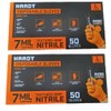Hardy 7 mil Textured Nitrile Powder Free Gloves 50 Pc