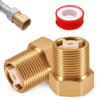 Pack of 2 Brass Check Valve, 3/4 Inch Backflow Preventer