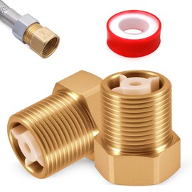 Pack of 2 Brass Check Valve, 3/4 Inch Backflow Preventer with Male Thread and Internal Thread with Teflon Tape 3/4 Inch Return Valve Check Valve Waste Water for Water Pipe