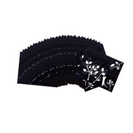 Poi Clean Carrying Case, 30 Pieces, Black, Etiquette, Sanitary, Napkins, Small Items, Not See Through Contents and Odor Resistant