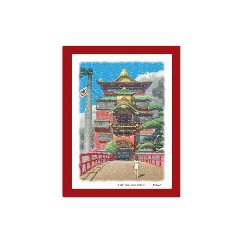 エンスカイ(ENSKY) 千と千尋の神隠し 油屋 7.6×10.2cm ジブリ まめパズル 150ピース ジグソーパズル MA-15