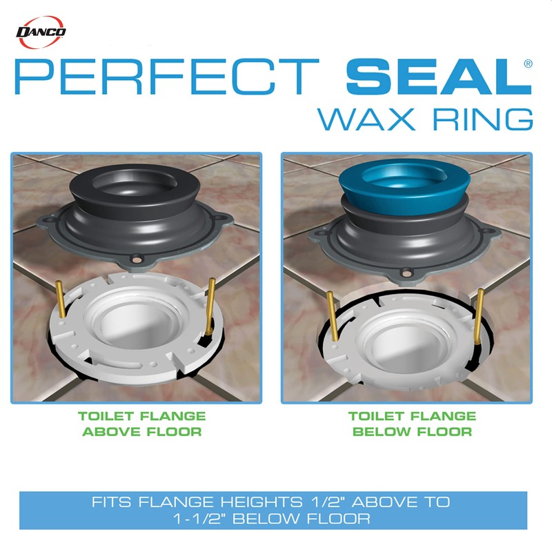 Danco Perfect Seal Toilet Wax Ring with Bolts (10826X)