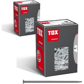 TOX 063100113_2 Wire Nails Set, Size 4.2 x 120 mm with Countersunk Head for Easy Wood Connections, Universal Use for Indoor and Outdoor Use, 2 x 400 g in Box