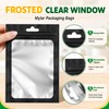 100PCS Mylar Bags Resealable Black Small Smell Proof Bags 2.75x3.93