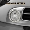 HQRNYP Bling Crystal Car Engine Start Ring Sticker, Push Start