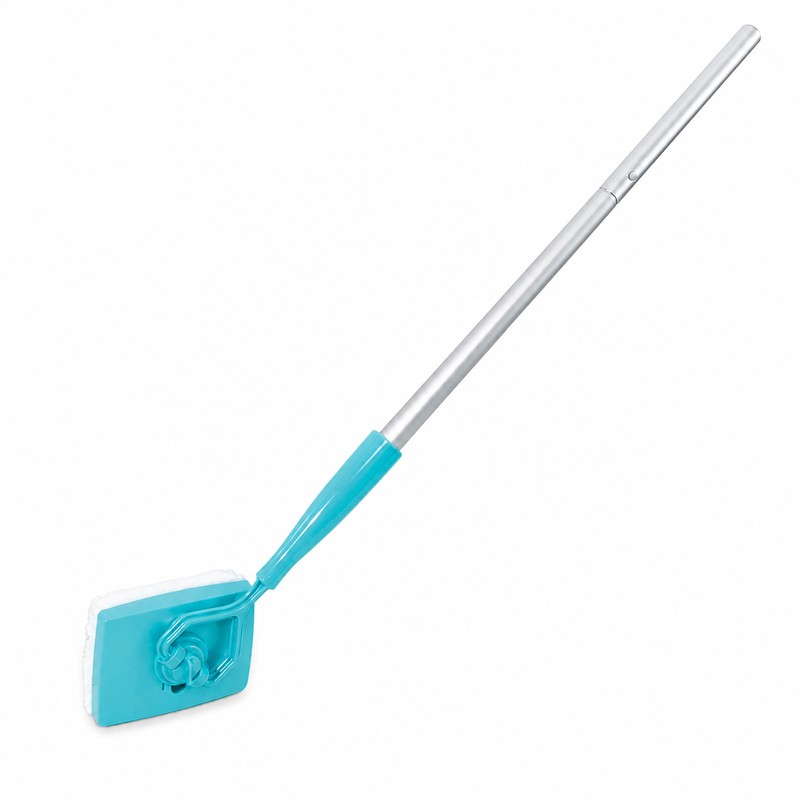 Baseboard Cleaner Mop Pad with Long Handle - 360° Rotating