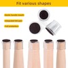 24Pack Chair Leg Floor Protectors, Furniture Felt Pads，Silicone Covers Caps