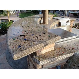 Mother of Pearl Pink Terrazzo Glass - American Specialty Glass – Flooring, Countertop, Concrete, Terrazzo Glass - 25 LB, Size 1