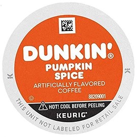 Dunkin' Donuts Coffee, Pumpkin Spice Flavored Coffee, K Cup Pods for Keurig Coffee Makers, 88 Count
