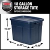 Rubbermaid Roughneck️ Storage Totes, Durable Stackable Storage Containers, Great for
