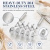 Wheel Adjustable Pasta Cutter with Handle - Stainless Steel Multi-Tool