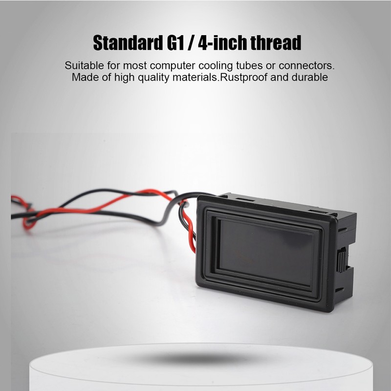 Computer Water Cooling Thermometer Flowmeter Set for Tubes / Connectors