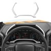 RT-TCZ for F150 Dashboard Instrument Panel Gauges Trim Cover Silver