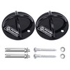 POWER GUIDANCE Wall and Ceiling Mount Bracket for Suspension Straps, Gymnastic Rings, Yoga Swings & Hammock Resistance Band Battle Rope (Black, Set of 2)