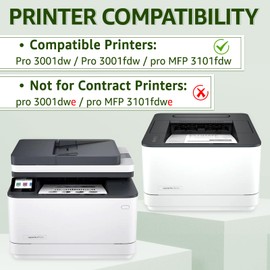 greencycle 138A W1380A [with Chip] Compatible Black Toner Cartridge Replacement for HP 138A W1380A Work with Laser Jet Pro 3001dw 3001fdw MFP 3101fdw Series Printer Ink ( 1-Pack )