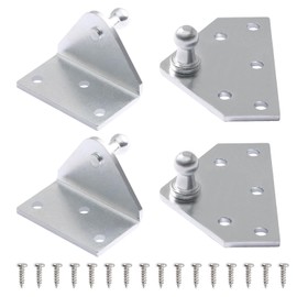 ARANA Universal 10 mm Ball Bolt Mounting Bracket Wide for Gas Lift Gas Spring Gas Spring Support Pack of 4 Silver (Larger Version)