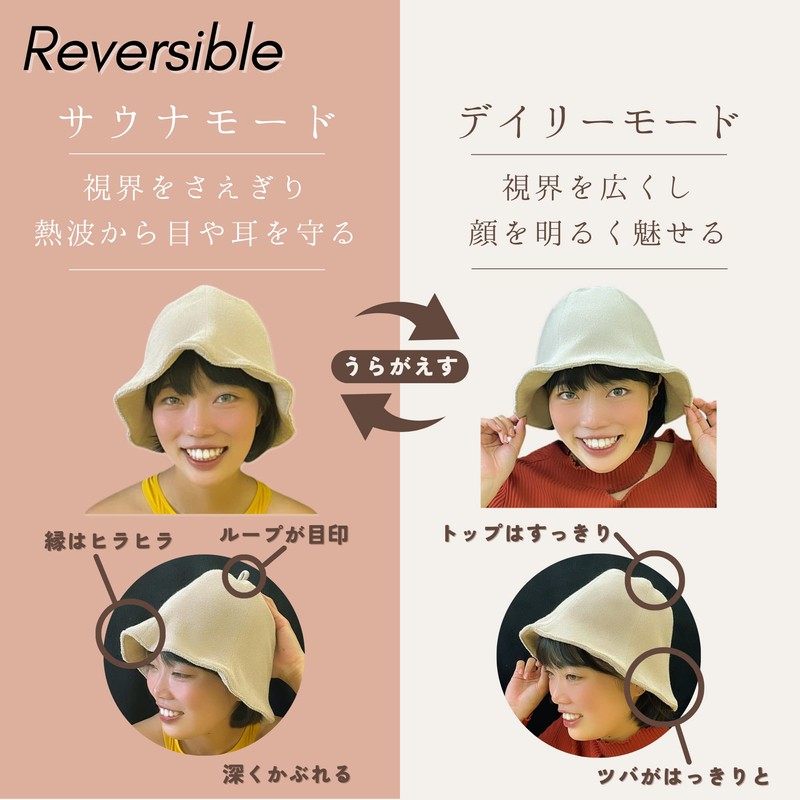 Team One Day 【Supervised by Sauna Experts】 SAUNA HAT Sauna