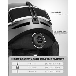 Findway Ski Helmet Set, Snowboard Helmet with Goggles for Adults [Shockproof] Safety Durable ABS Shell and Protective EPS Foam Inner Shell, Snow Sports Helmet and Glasses for Men Women Youth