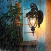GOALPLUS 18 Inch Outdoor Porch Light with Wall Mount, Antique