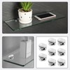 8 Pcs Glass Shelf Brackets, Glass Clamp Shelf Supports, Adjustable