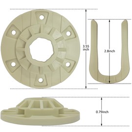 Upgraded W10396887 W10528947 Washer Basket Driven Hub Kit Replacement Part for May-tag Whirlpool Kenmore Washers - Replaces 2684908, AP5665171, PS6012095, W10528947VP (1Pack)