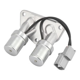 Motoforti Transmission at Clutch Dual Linear Shift Solenoid Valve, for Honda Civic 2001-2004, Metal, No.28200-PLX-003, Silver Tone