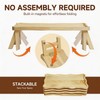 4 Tiered Serving Tray for Party Pine Wood Foldable Tiered