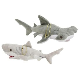 AccessCube Shark Plush Keychain Hammerhead Shark Keychains for Backpacks Charm Keyring Cute Stuffed Animal Keychain, 02 PCS