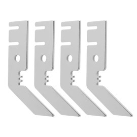 Ieron 4pcs Double Crossbar Hanger Wedding Party Decoration Frame Rod for Background Curtain Display Wedding Reception Meeting Center Pipe and Curtain Holder