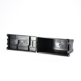 Takelablaze Storage Box Craft Organizer Art Supply Organizer and Storage School Supplies Organization Lockable Storage Box with Handle Hunting Gear Field Boxes, Black