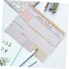 Operitacx Teacher Spiral Notebooks Weekly Planner B5 Size Reusable and