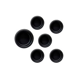 QCAA Solid Brass Finger Pull, 3/4", US10B ORB Oil-Rubbed Bronze, Made in Taiwan, 6 Pack